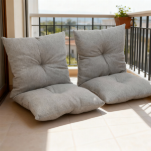 Tailored Linen Pillow Cover with Built in Pocket for Storing Remote Controls or Glasses