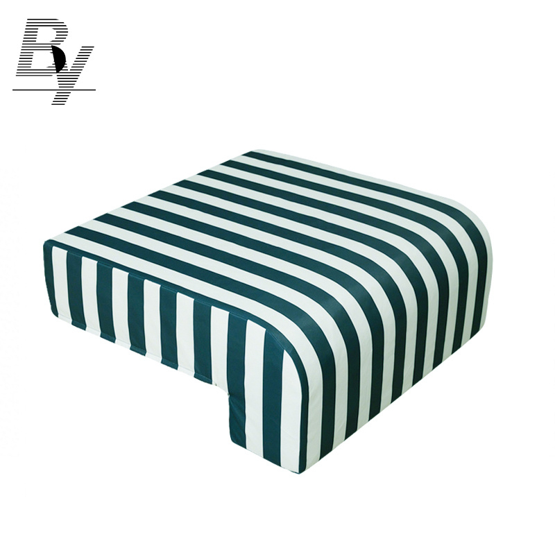 Waterproof Foam Seat Wedge Corner Outdoor Cushion with Bent Top and Leg Support