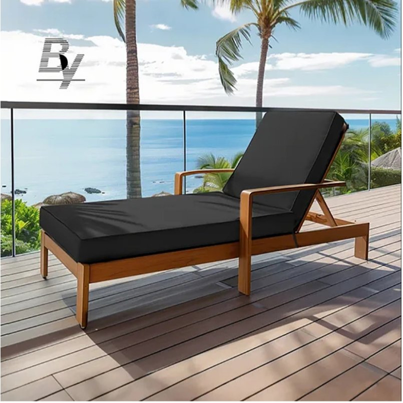 Simple Clean Waterproof Bench Replacement Pad Easy Outdoor Sun Lounge Chair Cushions